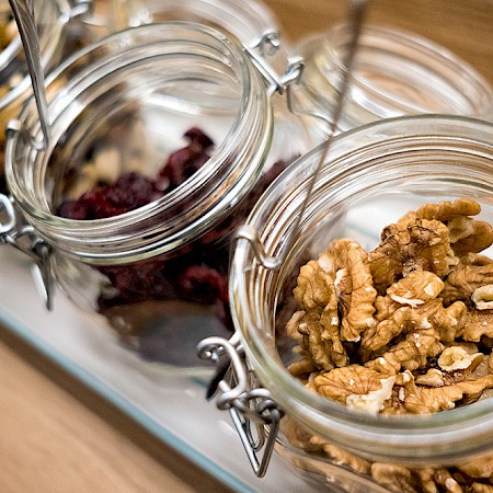 Kleiner Snack im Wellnessbereich